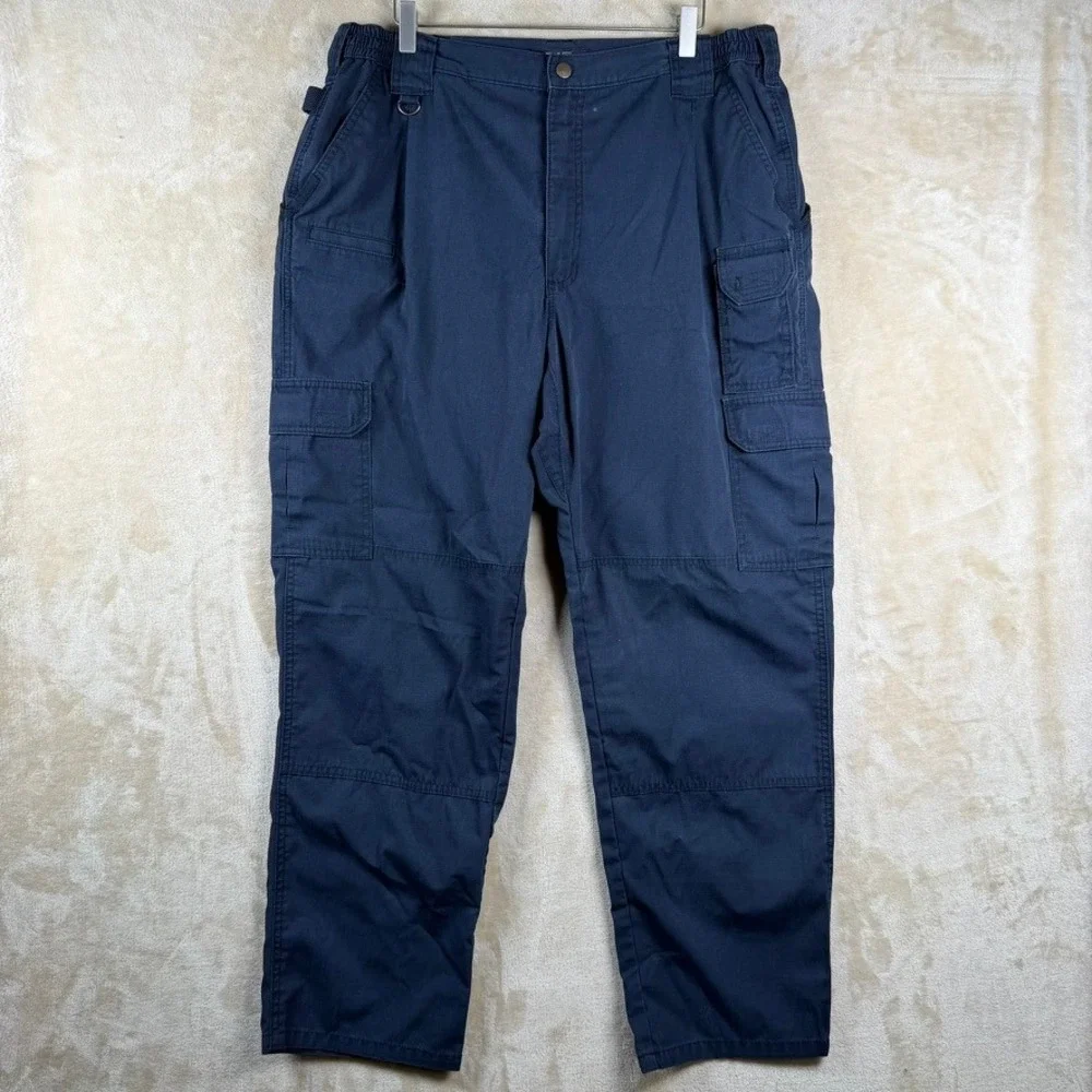 5.11 Tactical Mens 40x32 Navy Blue Cargo Pants Utility Workwear Trousers EDC 511